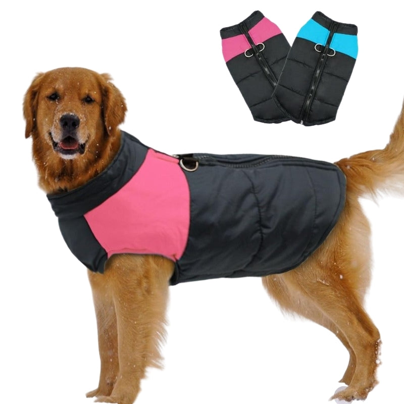 Your large pal will be ready to hit the slopes this winter wearing this Big Buddy Waterproof Puffer Dog Vest, both quilted and padded for comfort.
