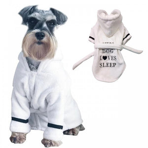 Your dog will love snuggling up in this super-absorbent, plush toweling cotton bathrobe