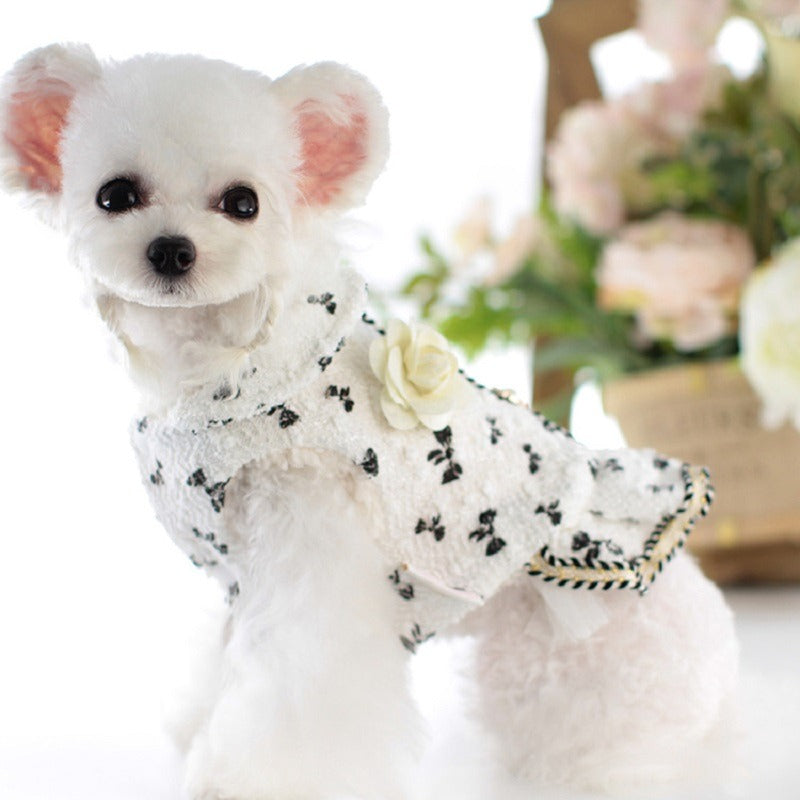 princess dog dress Chic Fleece Winter Princess Dog Dress Coat | Poshdoglife.com
