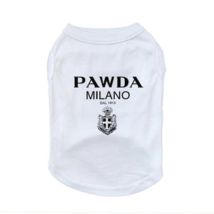 White Pawda-Milano Dog T-Shirt