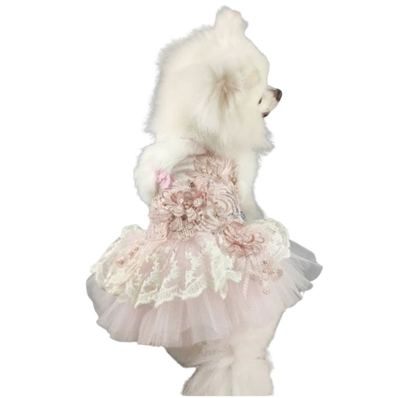 Handmade Winter Princess Dog Party Dress | Poshdoglife.com
