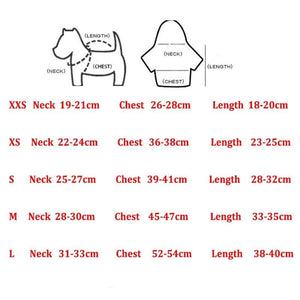 Please measure your dog using this size chart.
