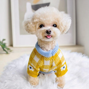 Handmade Floral Dog Sweater