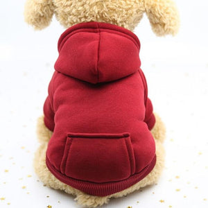 Red Sporty Dog Hoodies Sweatshirt