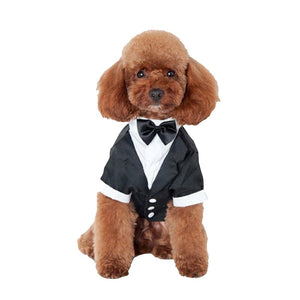 Your dog will look his best in this Classic Black Tie Tuxedo, perfect for weddings, anniversaries, parties and formal occasions.