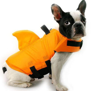 Dog life jackets come with handle and D-ring.