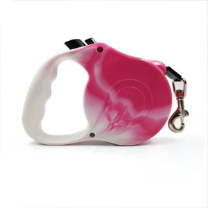 Pink Tie-Dye 3M/5M Retractable Dog Leash