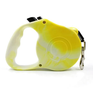 Yellow Tie-Dye 3M/5M Retractable Dog Leash