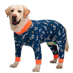 Your dog will be ready for a mission to Mars in this cotton Space Adventure onesie PJs..