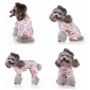 These dog pajamas are perfect for small and medium-breed dogs.