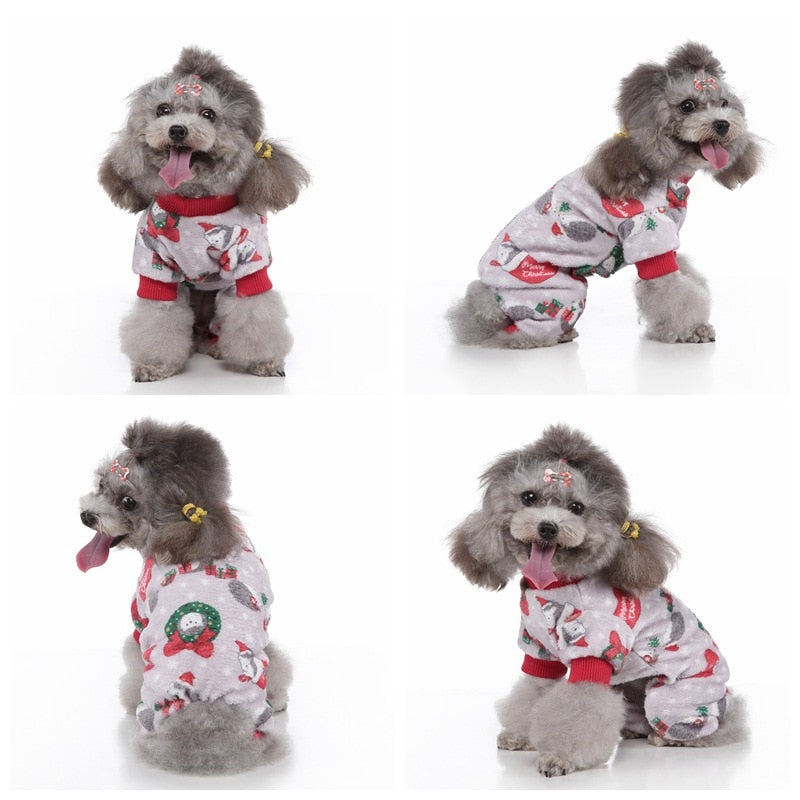 Cozy and warm, these Christmas Hedgehog dog PJs are what doggy dreams are made of for those cool winter nights.