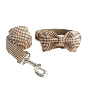 Our classic gingham Bow Tie Dog Collar & Leash sets are best sellers.