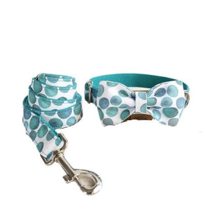 Our fun Bubbles Bow Tie Dog Collar & Leash Set is a favorite.