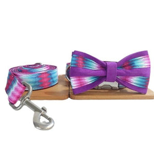 Our luxurious Bow Tie Dog Collar & Leash Sets are best sellers.