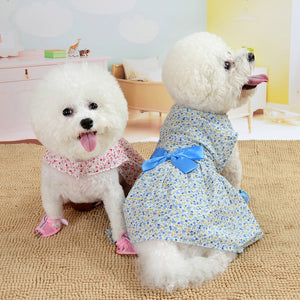 Dainty Floral Blossoms Dog Dress is available in 2 colors.