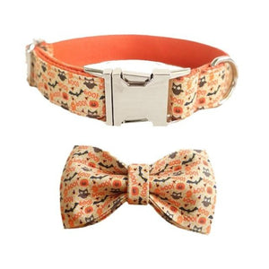 Bow ties are detachable and collars can be personalized free.