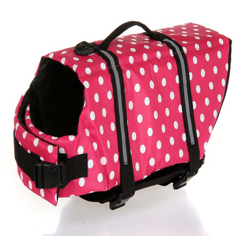 Our Polka Dot Dog Life Jackets are suitable for small, medium and large dogs.