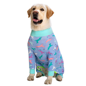 Perfect for horse lovers, these colorful Horses Onesie PJs fit medium- and large-breed dogs.