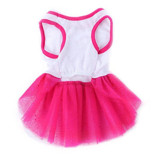 Sweet as can be, this Hearts Sequin Dog Tutu Dress is designed for small dogs.