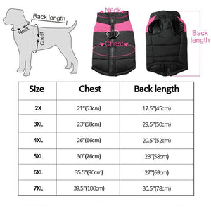 Please measure your dog against this size chart before ordering
